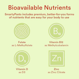 SmartyPants Kids Multivitamin Gummies and Fiber Supplement: Vitamin D3, C, Vitamin B12, B6, A, Zinc, Biotin, Inositol, Fiber Gummies, Three Fruit Flavors, 120 Count (30 Day Supply)|B00CX6DM0O