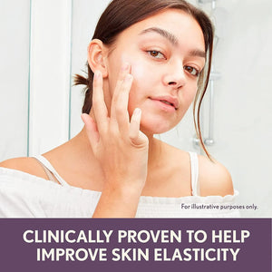 Aveeno Absolutely Ageless Night Cream clinically proven to improve skin elasticity