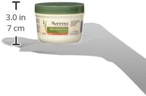 Aveeno Daily Moisturizing Body Yogurt 195ml size reference in hand