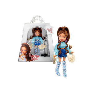 Bratz x Cult Gaia Yasmin special edition doll inside display packaging with accessories and second outfit included