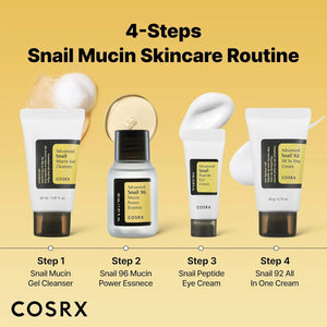 COSRX 4 step snail mucin skincare routine set