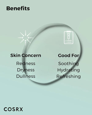COSRX Centella Water Alcohol-Free Toner benefits for redness and hydration