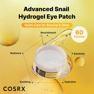 COSRX snail hydrogel eye patch with radiance, hydration and elasticity benefits