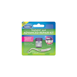 DenTek Temparain Max Advanced Repair Kit packaging on a white background