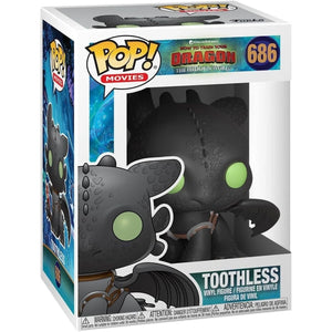 Funko Pop Movies How to Train Your Dragon The Hidden World Toothless vinyl figure #686 in original display box packaging