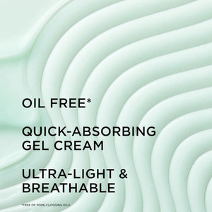 Oil free quick absorbing gel cream moisturizer for oily and combination skin with ultra light breathable texture