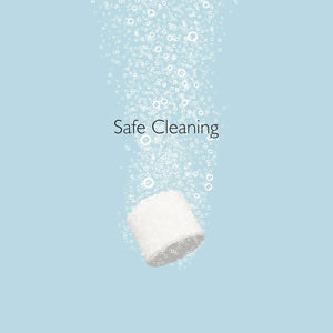 Momcozy bottle washer detergent tablet dissolving in water for safe baby bottle cleaning
