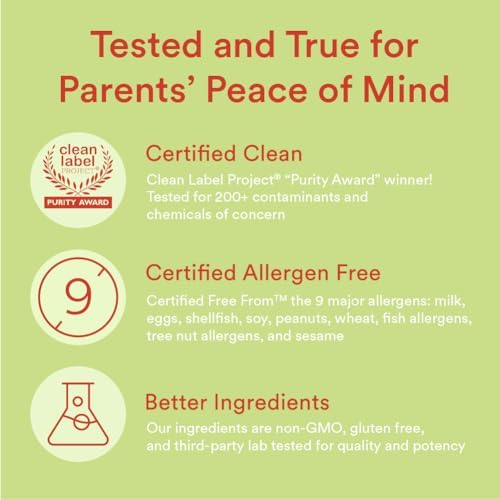 SmartyPants Kids Multivitamin Gummies and Fiber Supplement: Vitamin D3, C, Vitamin B12, B6, A, Zinc, Biotin, Inositol, Fiber Gummies, Three Fruit Flavors, 120 Count (30 Day Supply)|B00CX6DM0O
