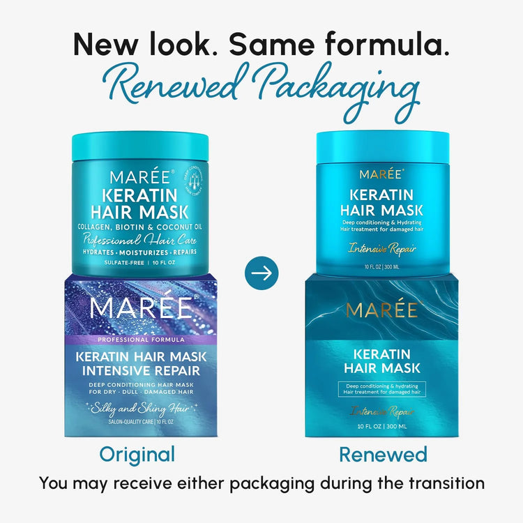 MAREE Deep Conditioning Hair Mask – Keratin Treatment for Dry & Damaged Hair (Pack of 1 or 2)