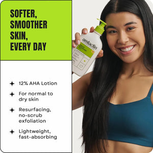 AmLactin Daily Nourish body lotion promoting softer and smoother skin with daily use