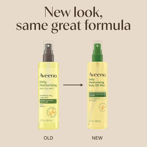 Aveeno Daily Moisturizing Body Oil Mist new look same formula