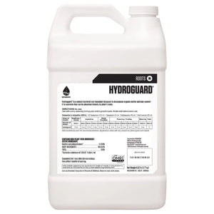 Back label of Botanicare Hydroguard showing ingredients, directions, and dosage chart