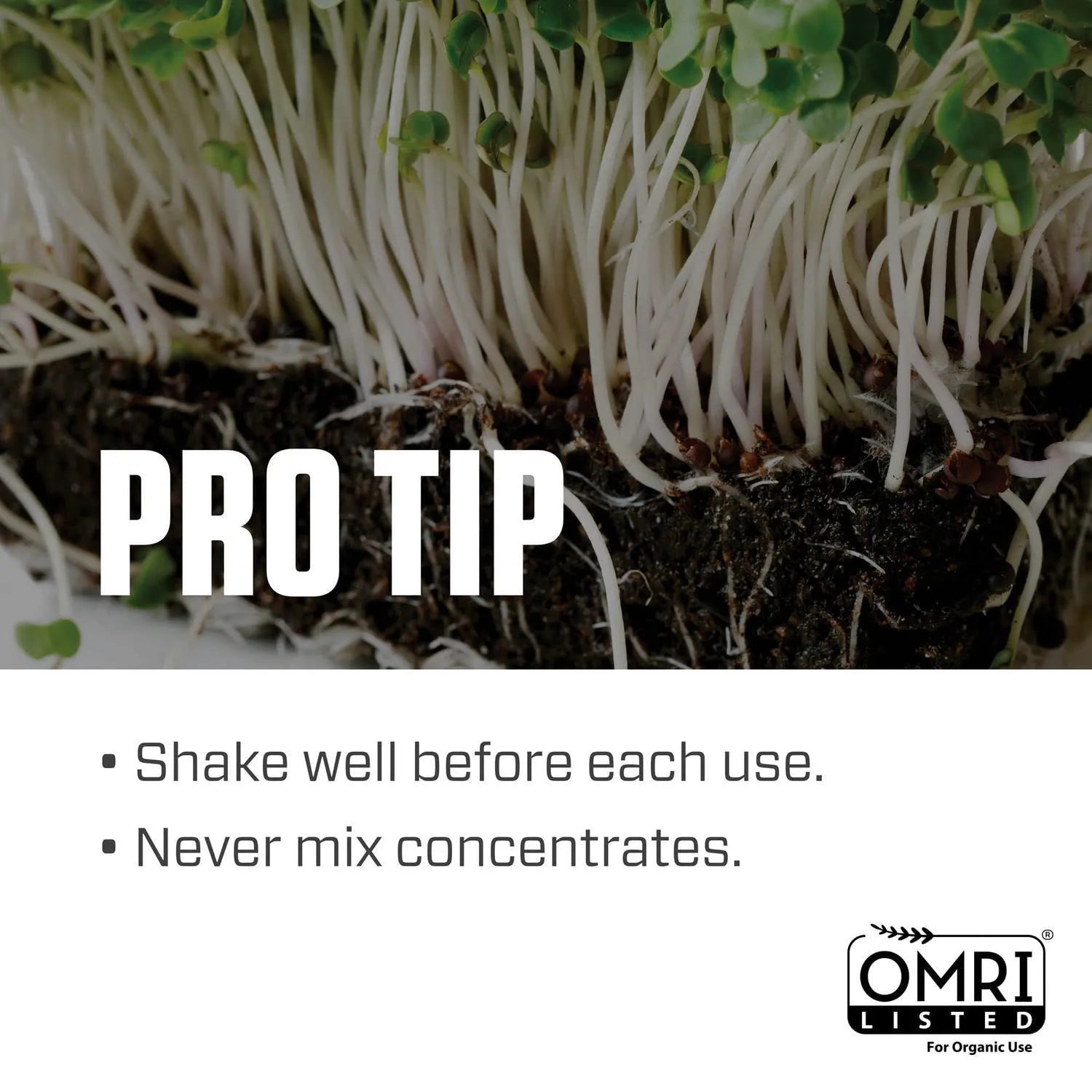 Botanicare Hydroguard OMRI listed organic root inoculant with usage instructions