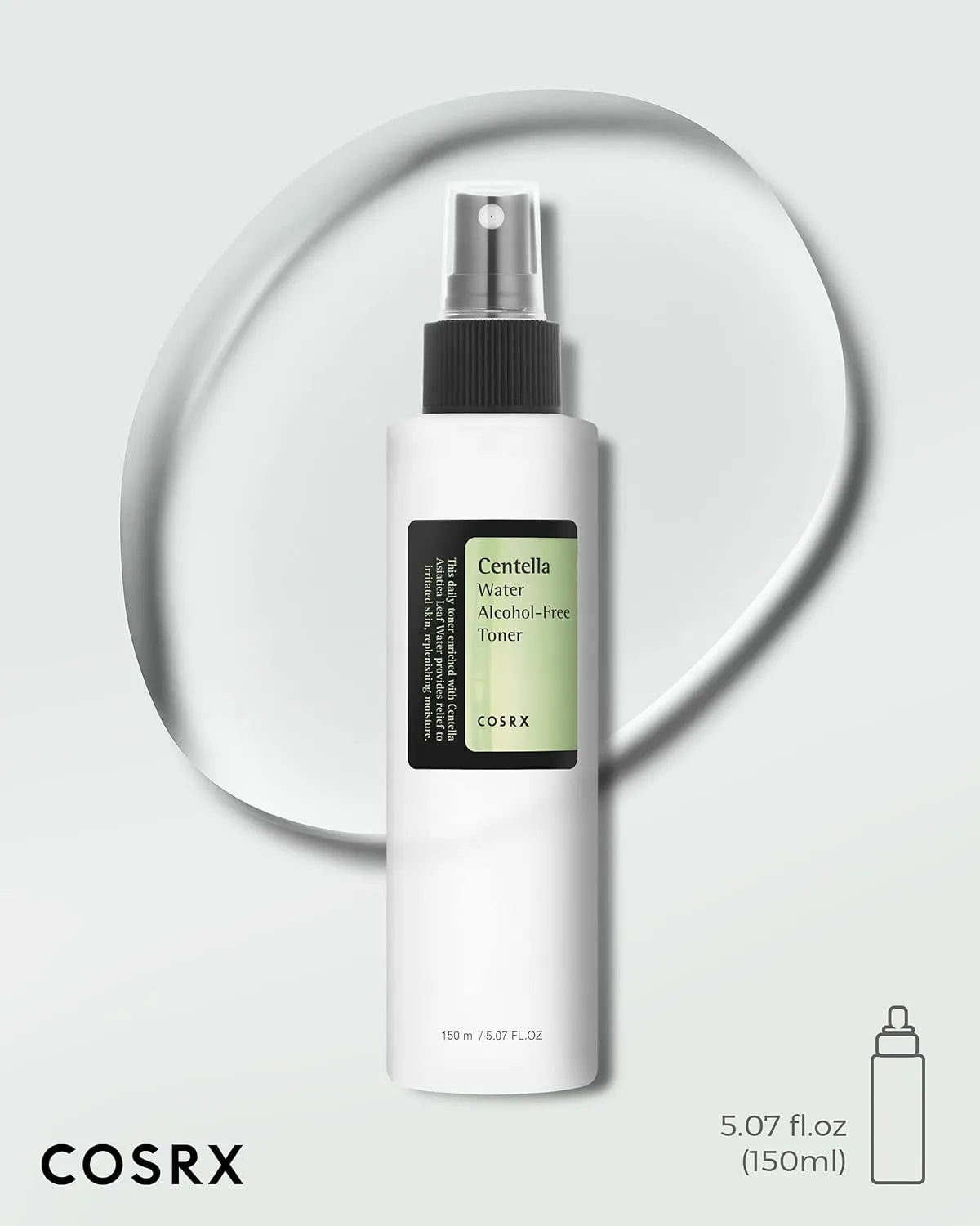 COSRX Centella Water Alcohol-Free Toner bottle with original packaging