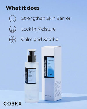 COSRX Hyaluronic Acid Hydra Power Essence strengthens skin barrier and locks in moisture