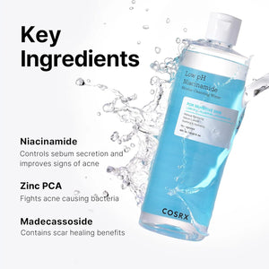 COSRX micellar cleansing water with niacinamide, zinc PCA, and madecassoside