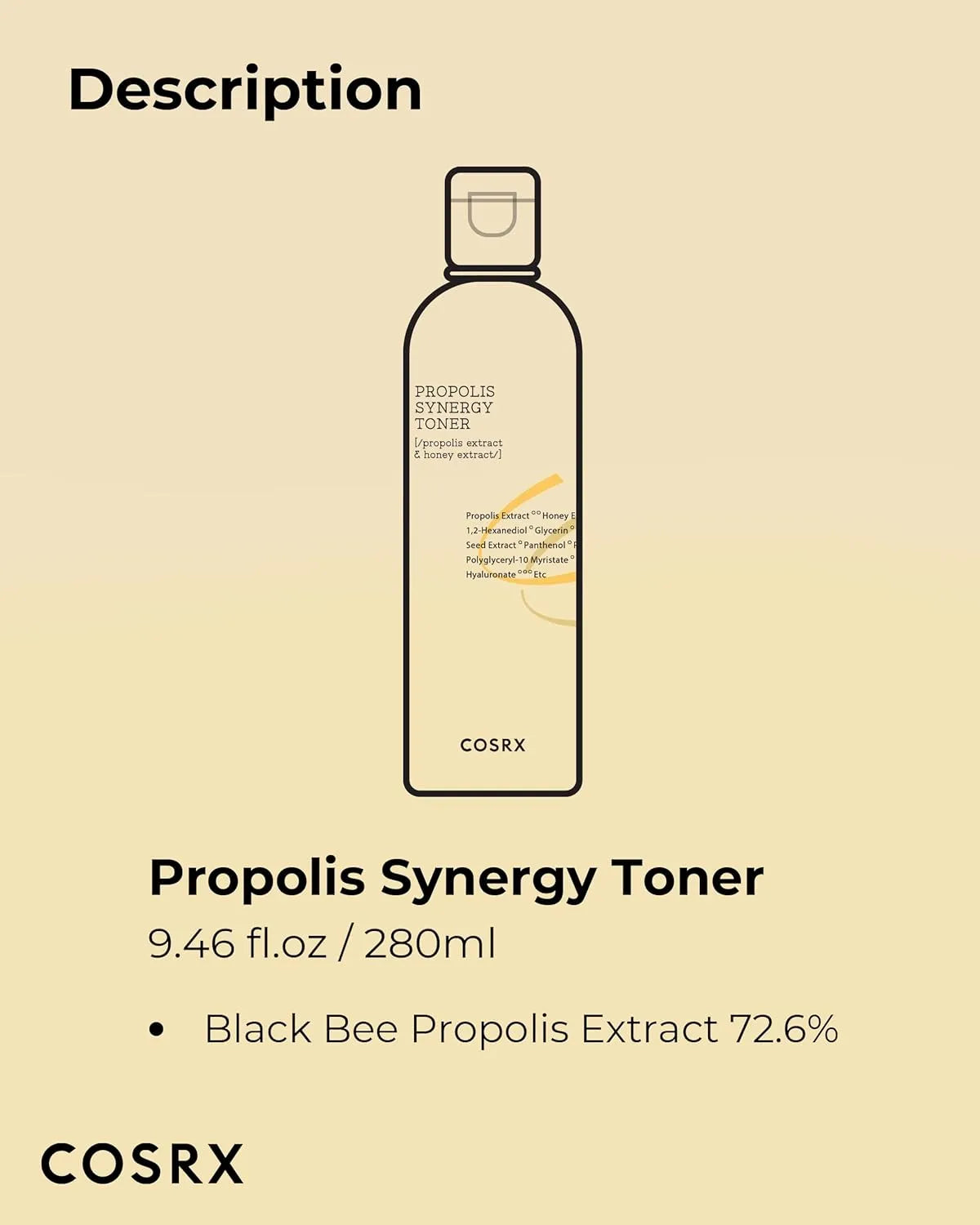 COSRX Propolis Synergy Toner lightweight hydrating texture close up
