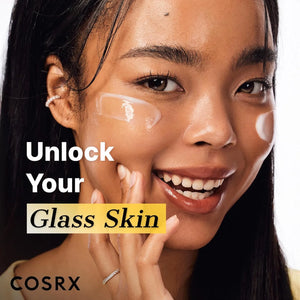 Glass skin results after using COSRX Snail Mucin 92% face moisturizer
