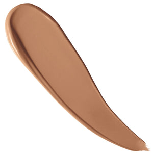 Brown makeup swatch on a white background