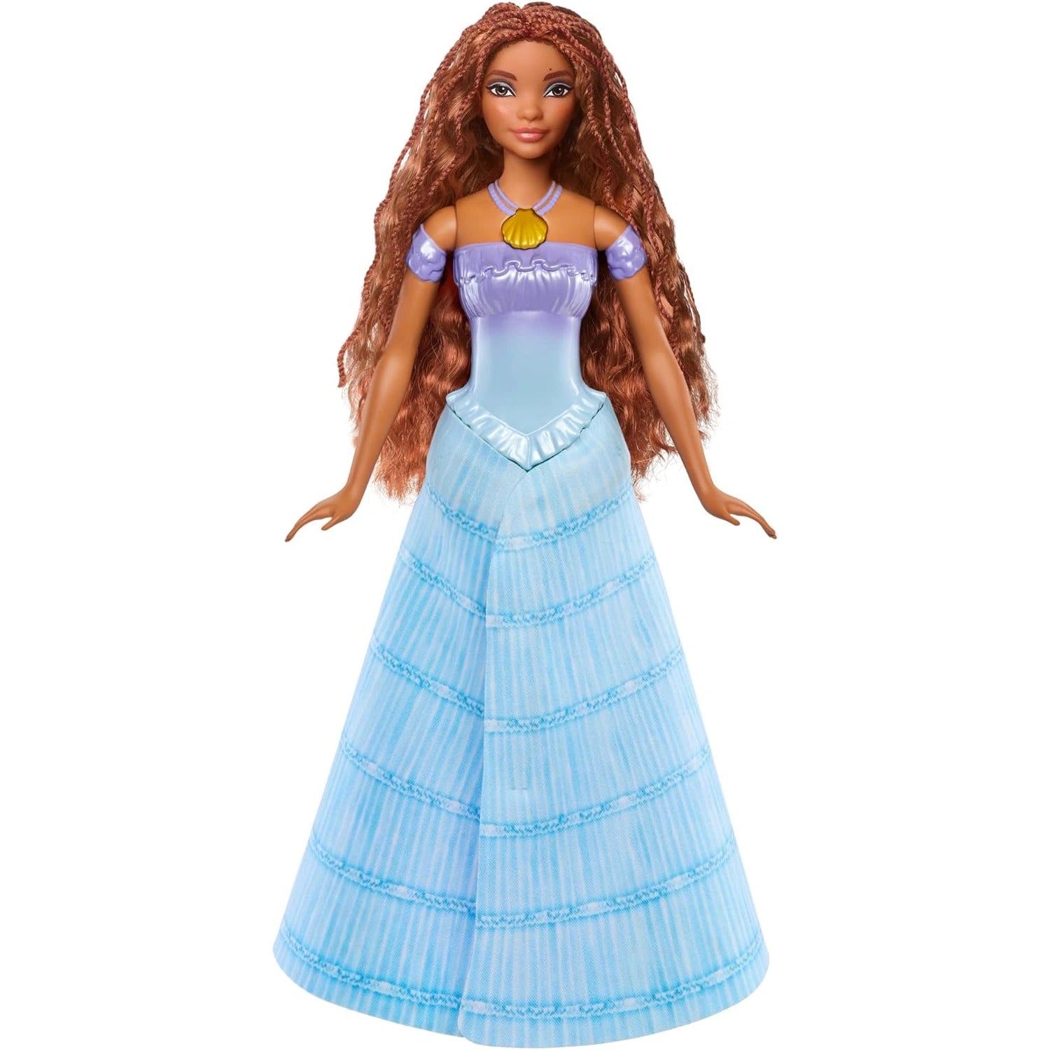 Disney Princess Ariel doll wearing blue gown in human princess style.