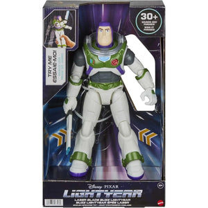 Toy Story Buzz Lightyear action figure in packaging with Disney Pixar branding.