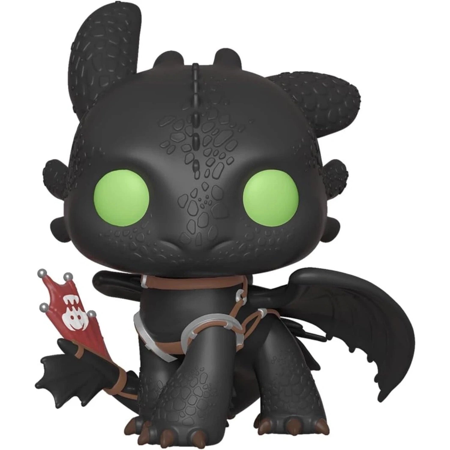 Funko Pop Movies How to Train Your Dragon 3 Toothless vinyl figure #686 with green eyes and small red flag accessory
