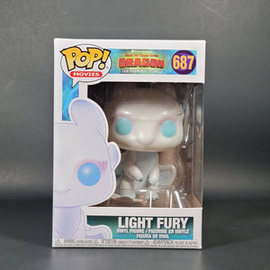 Funko Pop Light Fury #687 vinyl figure in original box from How to Train Your Dragon 3 The Hidden World