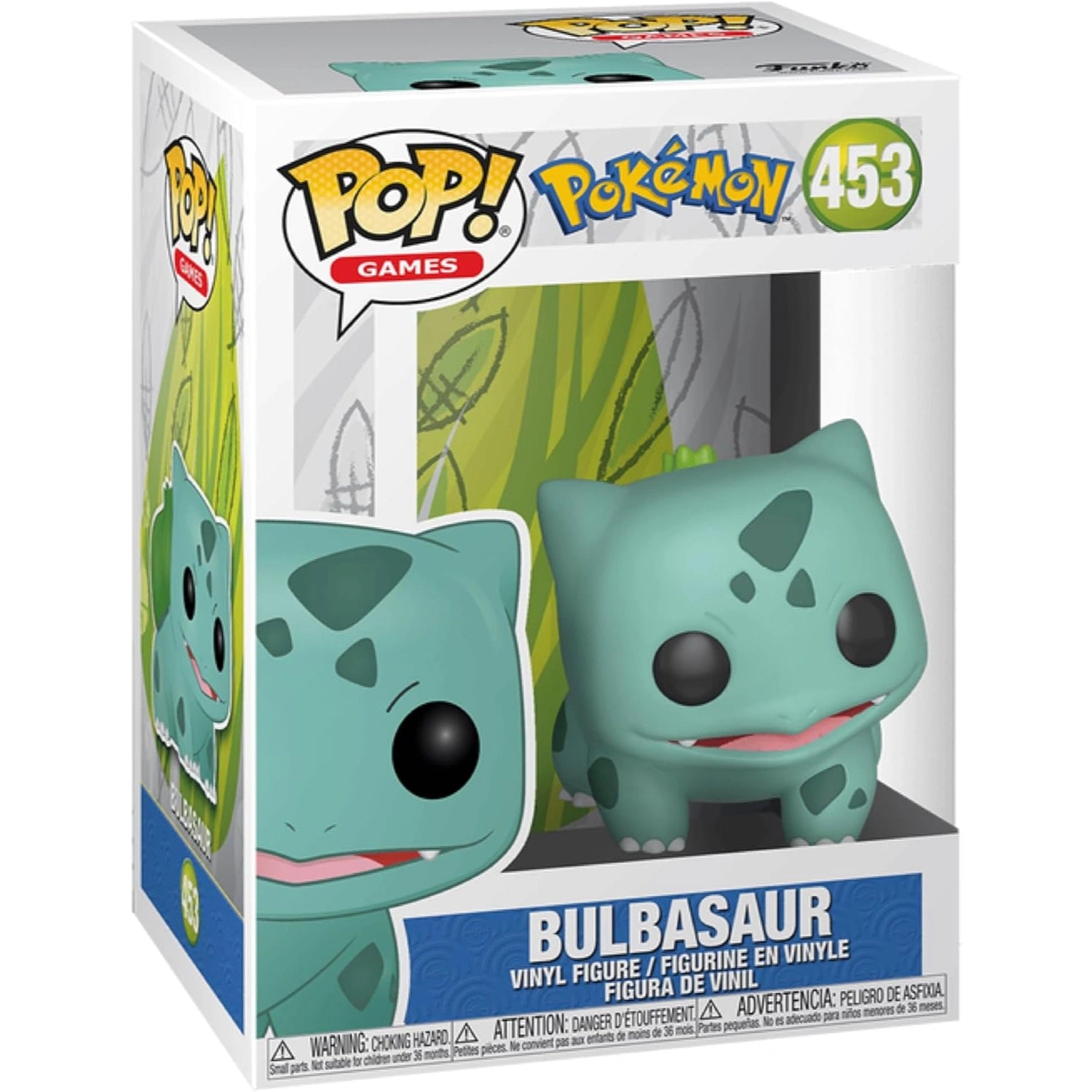Funko Pop Games Pokémon Bulbasaur #453 vinyl figure in original display box