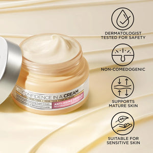 IT Cosmetics Confidence in a Cream dermatologist tested non comedogenic moisturizer suitable for sensitive and mature skin