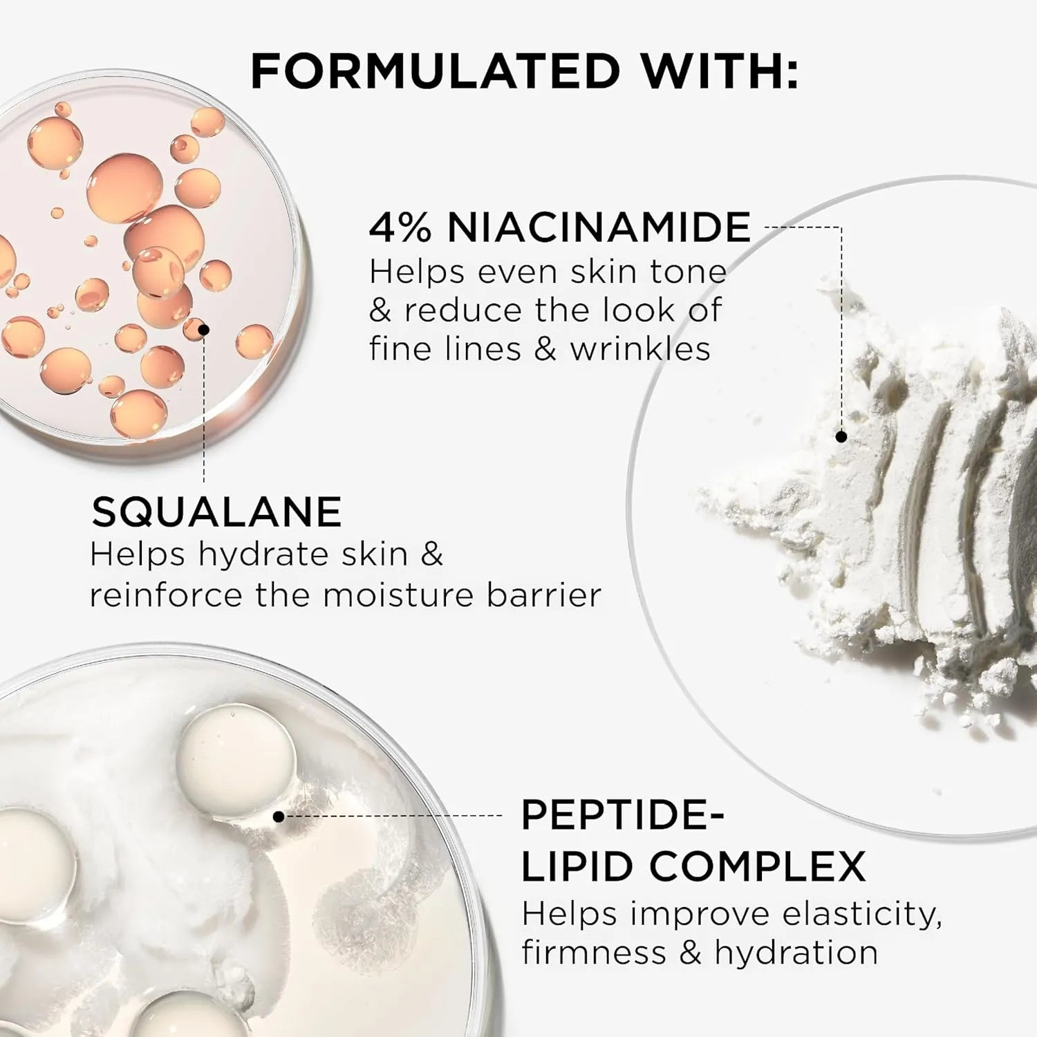 IT Cosmetics Confidence in a Cream formulated with niacinamide squalane and peptide lipid complex for hydration and skin barrier repair
