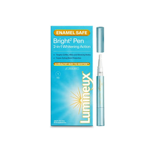 Lumineux Bright Whitening Pen dual action stain repellant and teeth whitening pen for enamel safe whitening