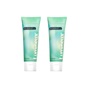 Two tubes of Lumineux Complete Care Toothpaste 3.75 oz each displayed side by side