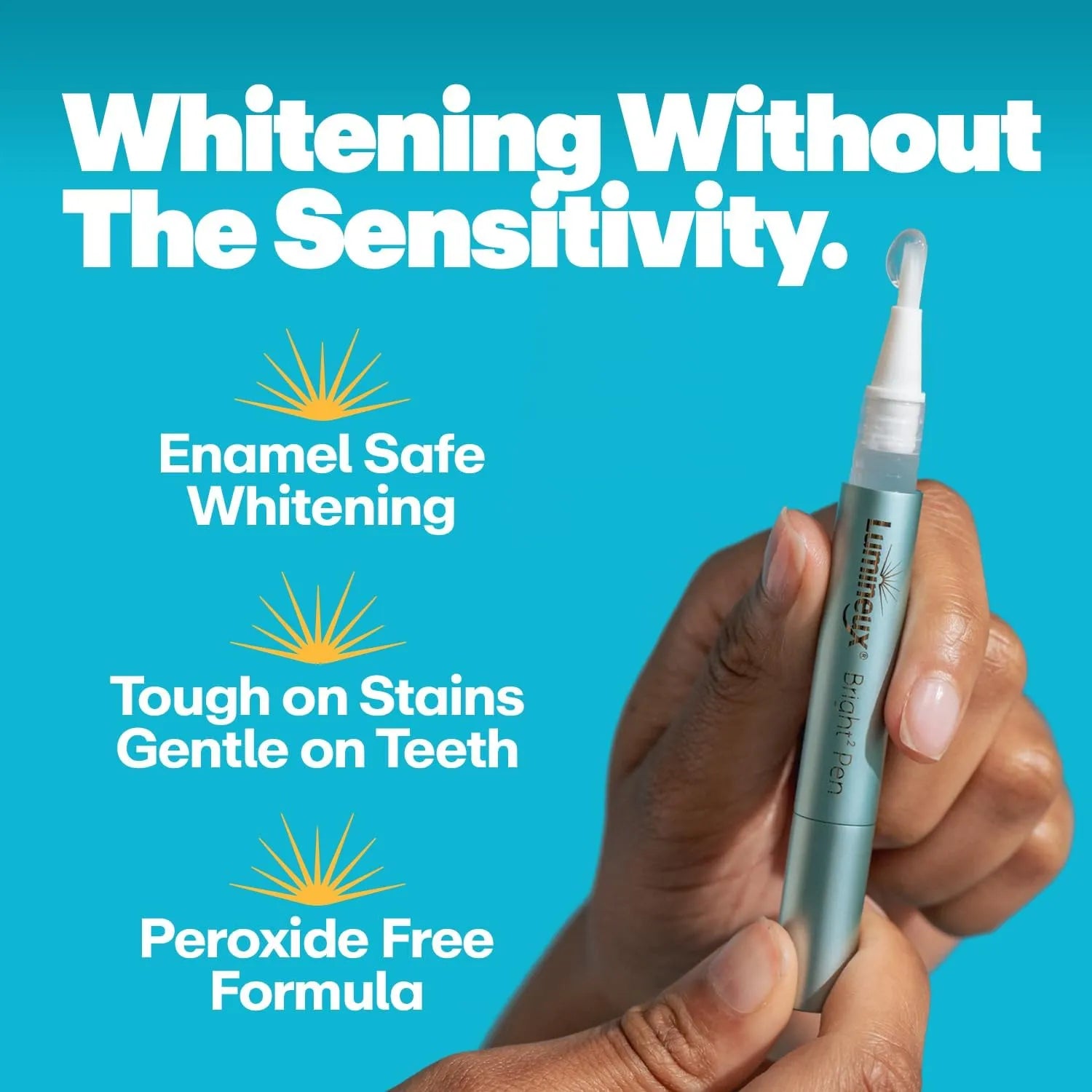 Lumineux Whitening Pen 2-Pack enamel safe teeth whitening pen with peroxide-free formula for whitening without sensitivity