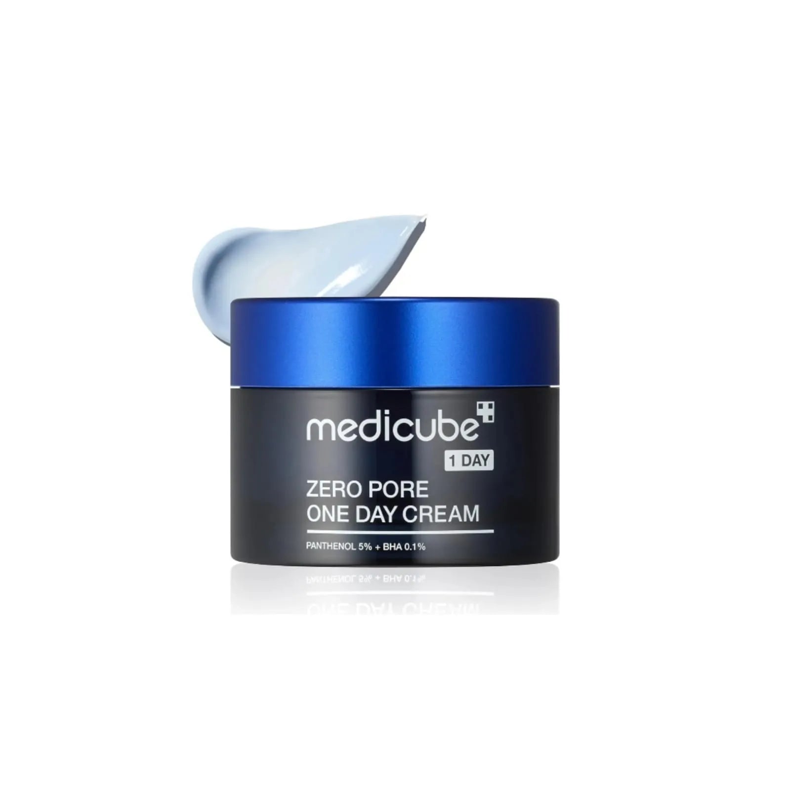 Front view of Medicube Zero Pore One-Day Cream jar, 50 ml Korean pore care cream