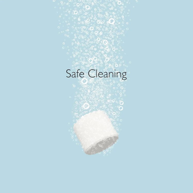 Momcozy bottle washer detergent tablet dissolving in water for safe baby bottle cleaning