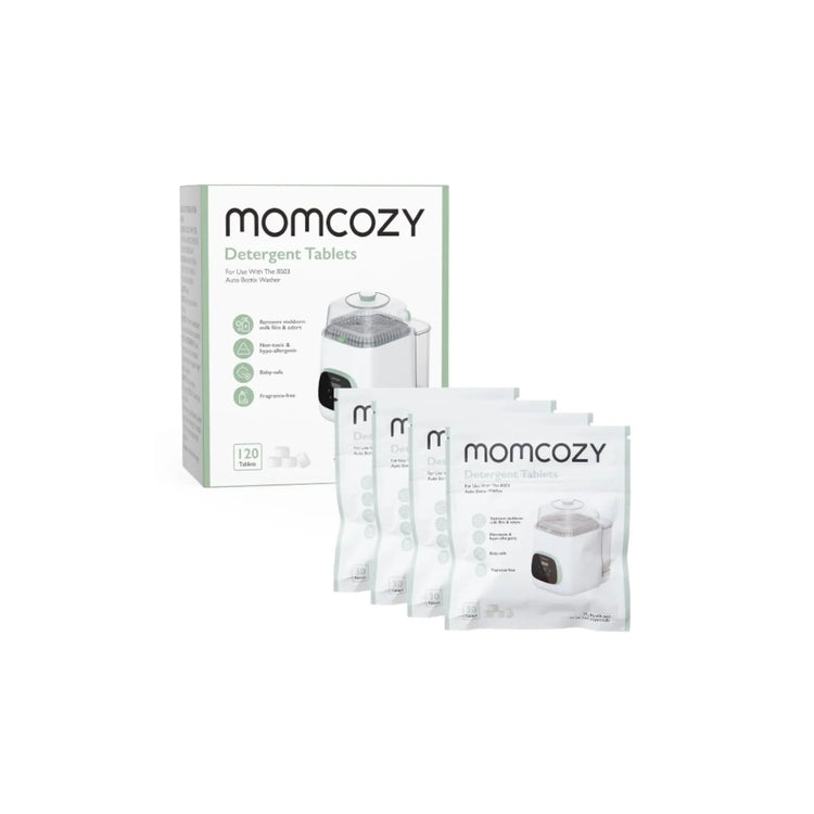 Momcozy official 120 detergent tablets for KleanPal Pro baby bottle washer multipack