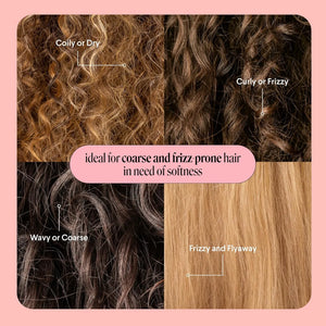MONDAY Haircare Smooth shampoo and conditioner suitable for frizzy coarse and curly hair types
