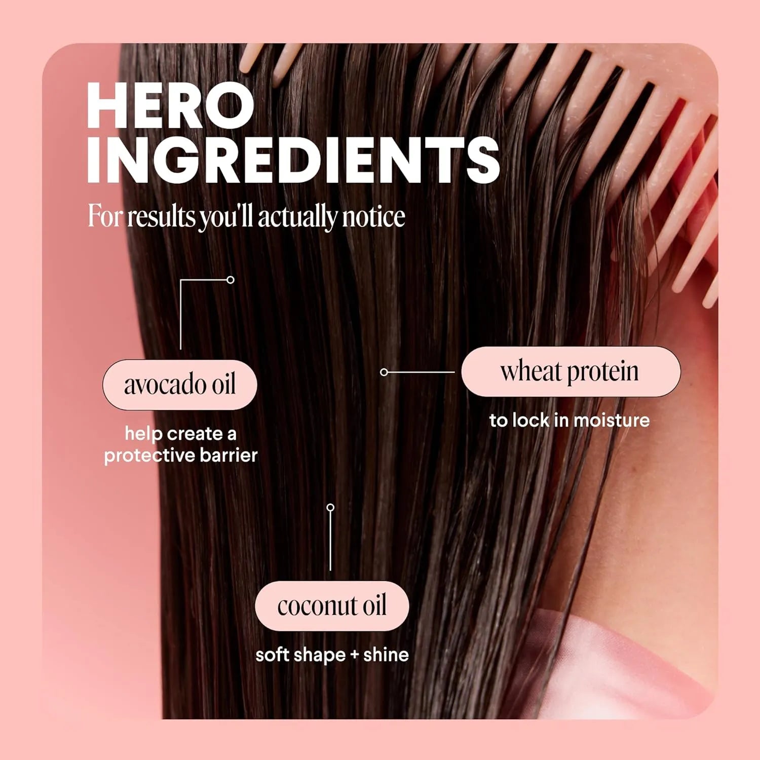 MONDAY Haircare Smooth shampoo and conditioner ingredients avocado oil coconut oil and wheat protein