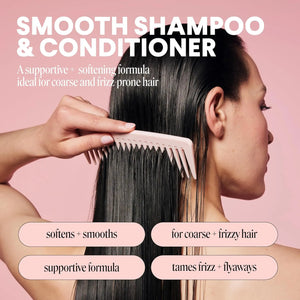 MONDAY Haircare Smooth shampoo and conditioner softening formula for frizzy hair