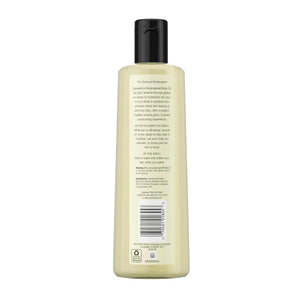 Back view of Neutrogena Body Oil Light Sesame Formula 16 fl oz showing directions and ingredients label.