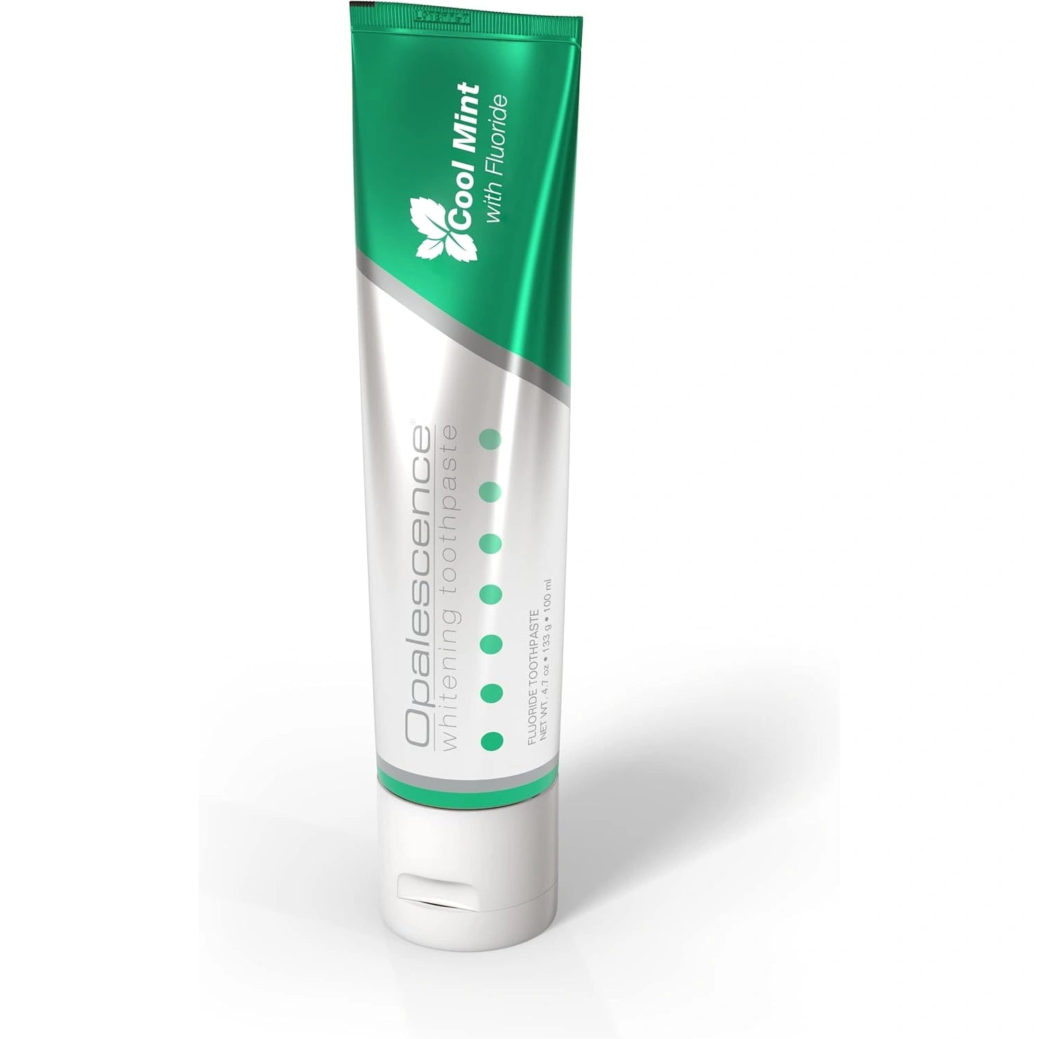 Opalescence Whitening Toothpaste Cool Mint with Fluoride 4.7 oz tube front view.