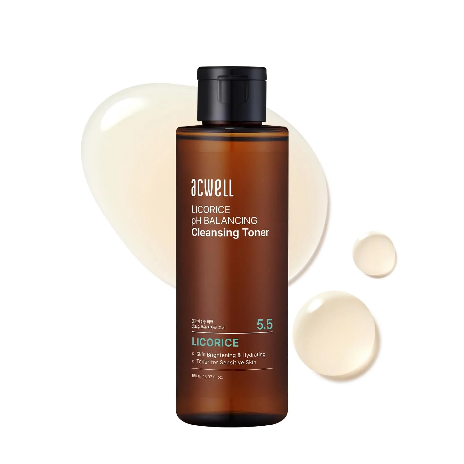 pH 5.5 licorice hydrating facial toner for sensitive and acne prone skin