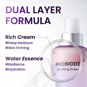 Probioderm 3D Lifting Cream Mist dual layer cream and essence formula