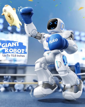 Large Ruko 1088 smart robot toy up to 15.8 inches tall with LED face and interactive movements