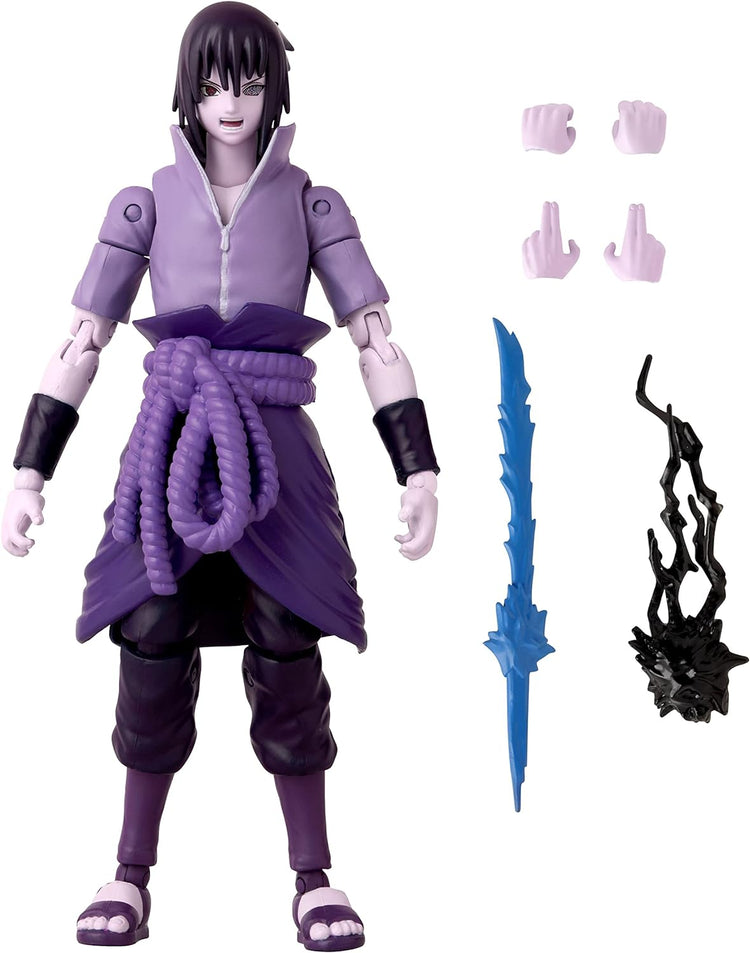 ANIME HEROES - Naruto Shippuden - Uchiha Sasuke Rinnegan/Mangekyo Sharingan Action Figure