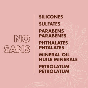 Shea Moisture Coconut and Hibiscus hair care formula made without sulfates, silicones, parabens, phthalates, mineral oil or petrolatum