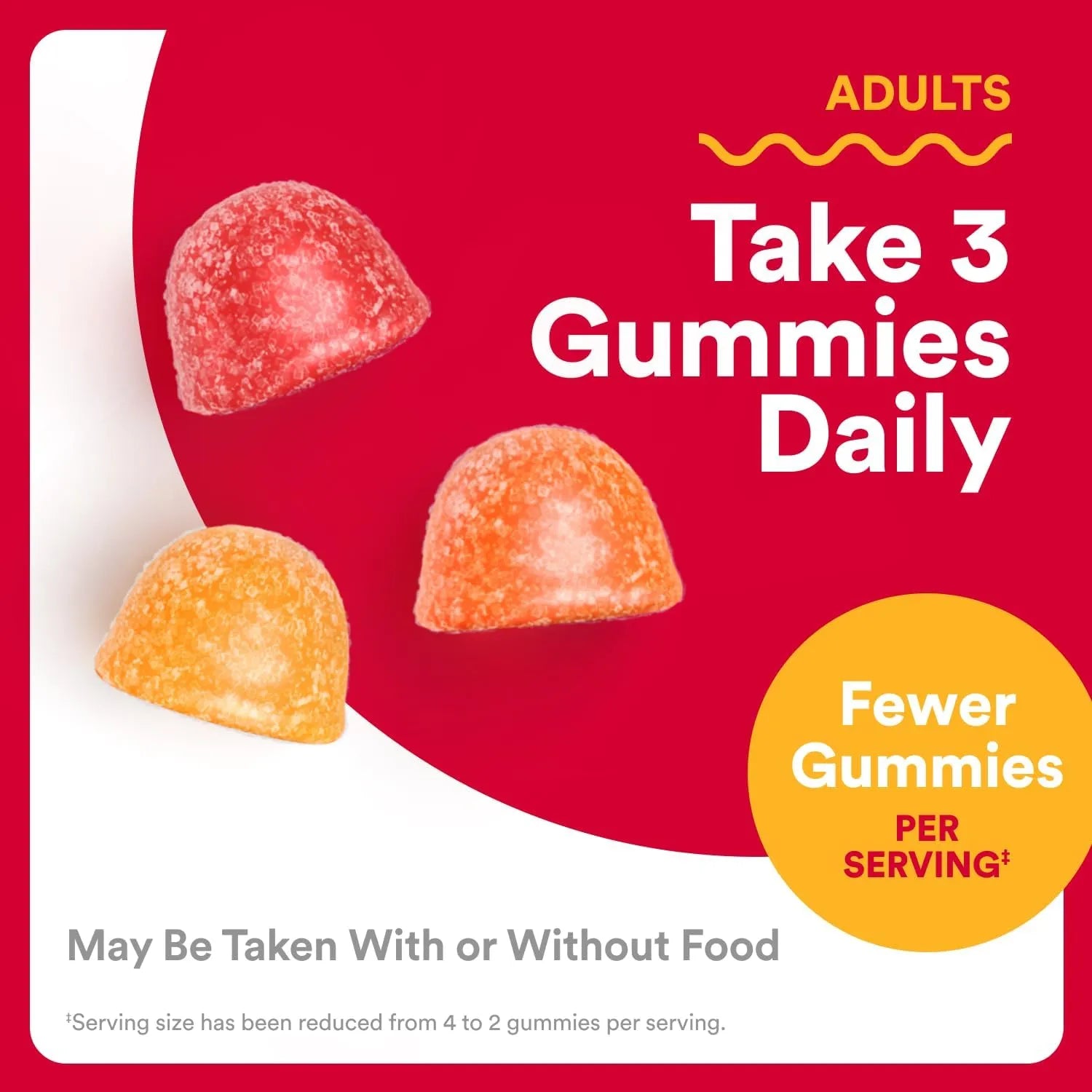 SmartyPants Adult Multi Plus multivitamin gummies adults take 3 gummies daily serving suggestion