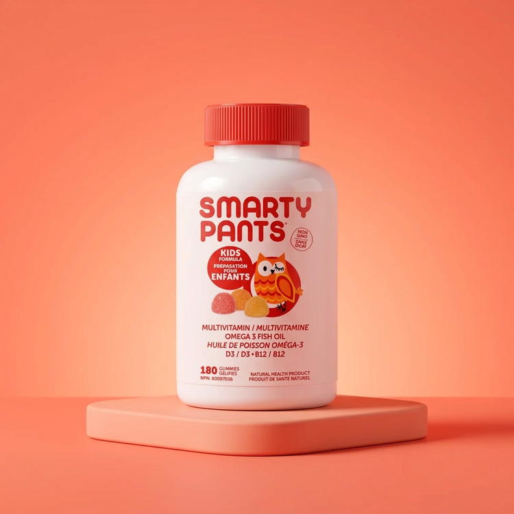 SmartyPants Kids Formula Multivitamin & Omega-3 Fish Oil Gummies – 180 Count